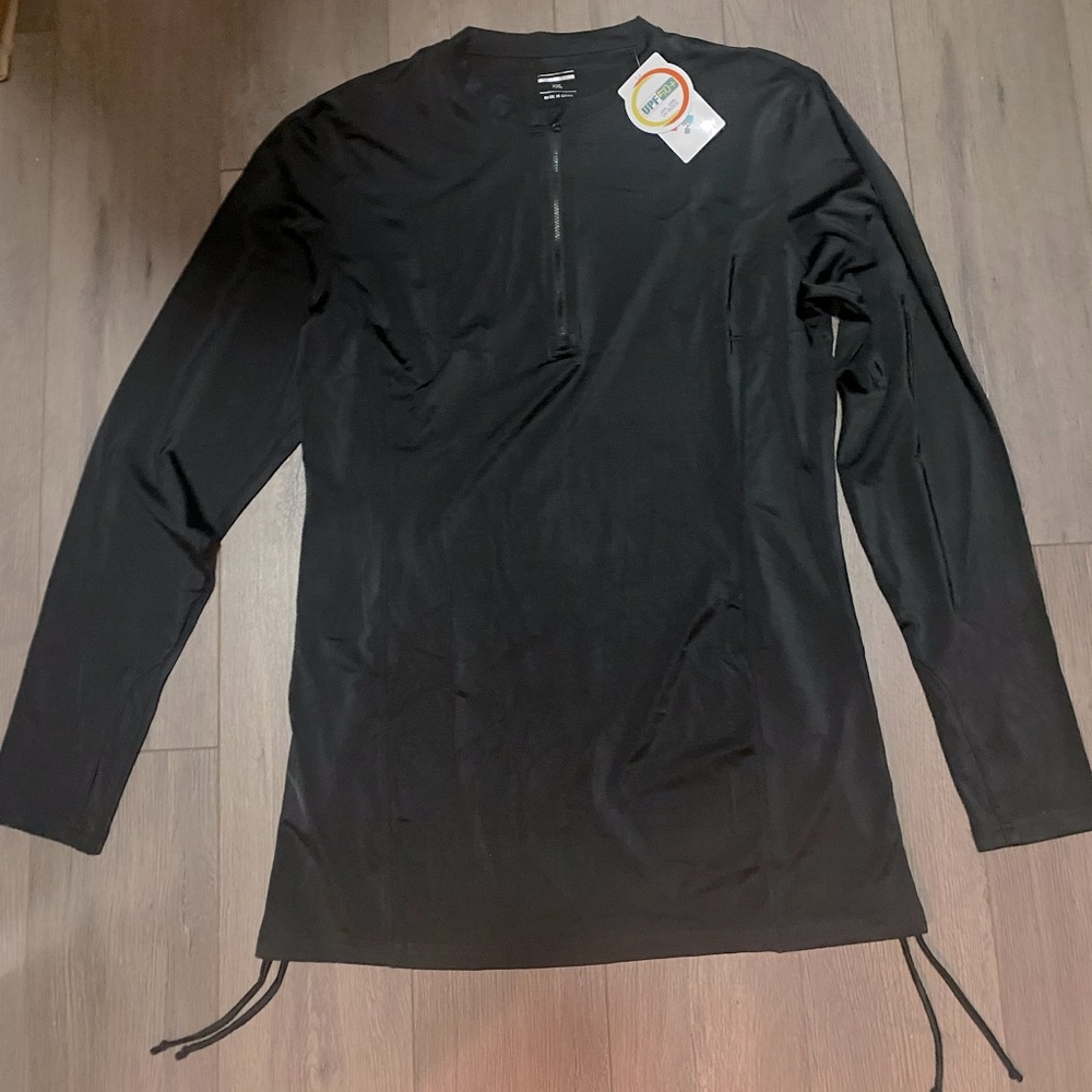 Black Swim Cover-Up UPF 50+